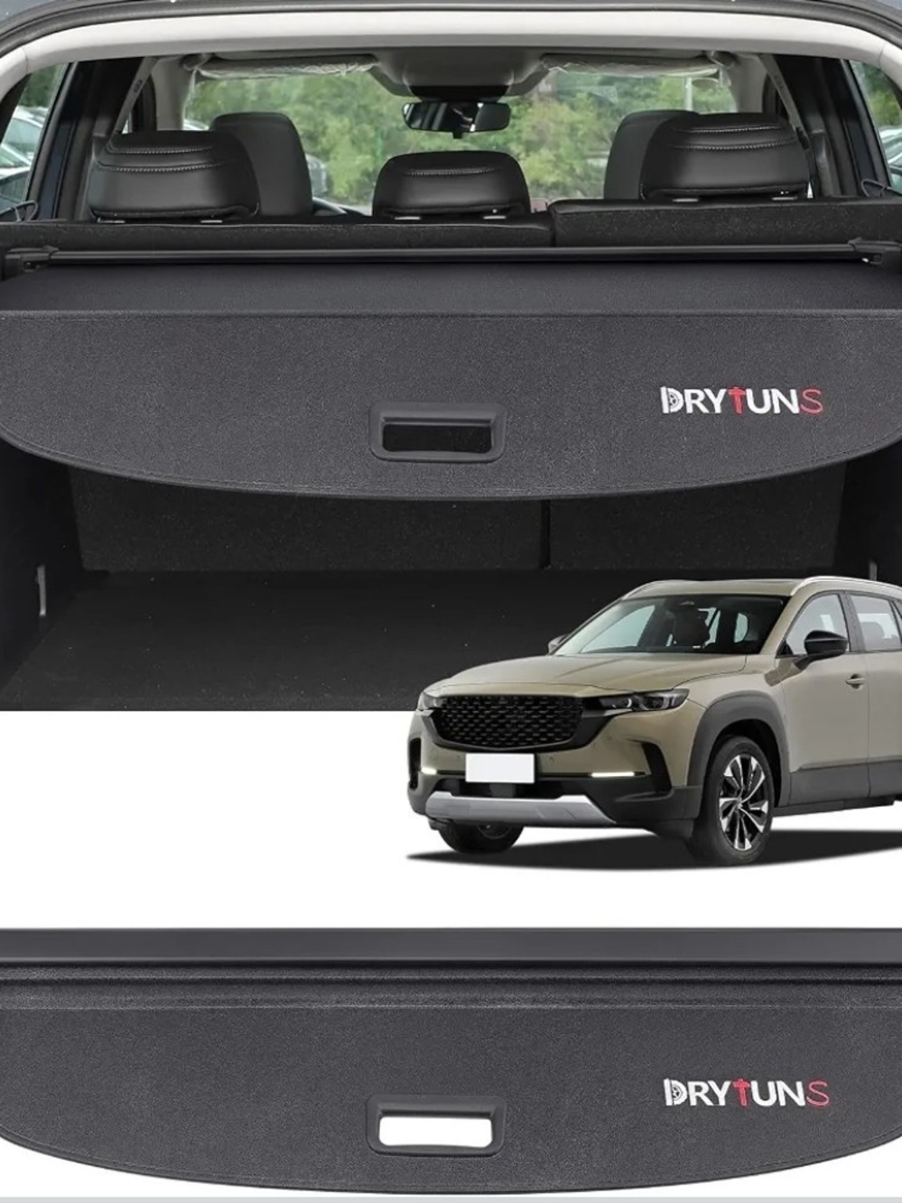 Drytuns Cargo Cover for Mazda CX-50 2023-2026 Retractable Trunk Privacy Shield